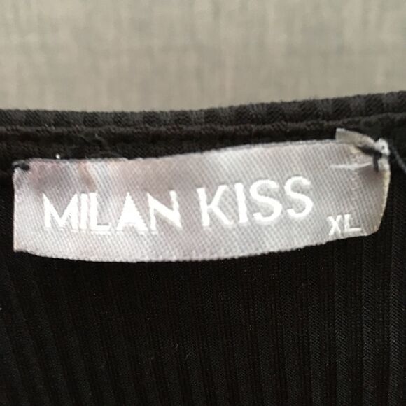 Milan KISS Black long sleeve elegant blouse - Picture 4 of 4